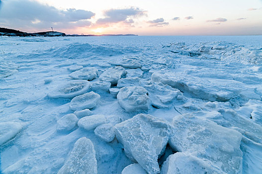 冰封渤海湾