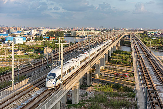上海,高铁,站台,和谐号,列车