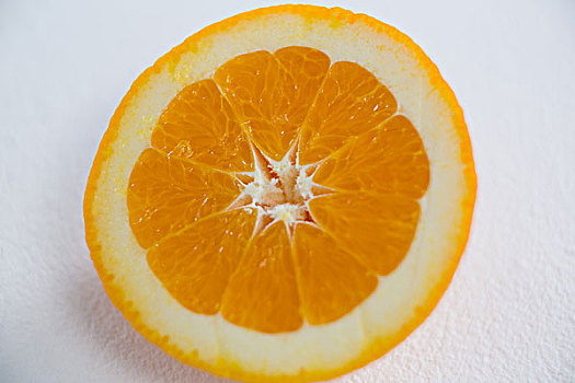 成熟,美味,橙色,切削,一半,白色背景,背景
