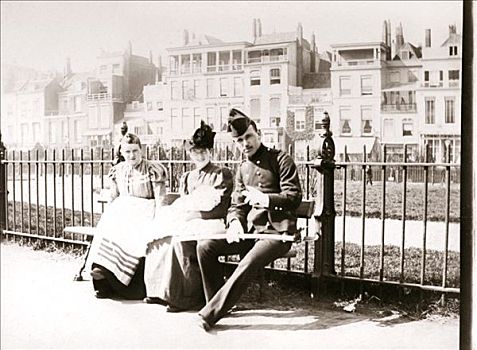 人,长椅,鹿特丹,1898年,艺术家