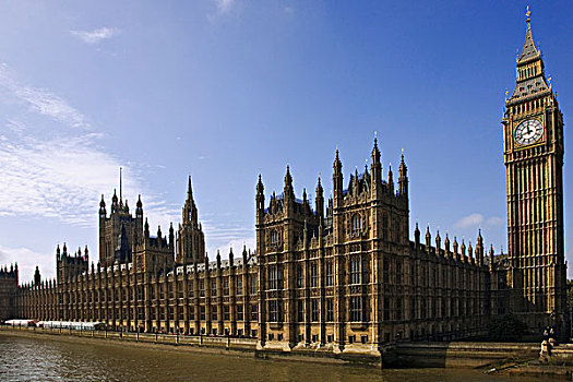 英国,伦敦,大本钟,议会大厦,靠近,泰晤士河