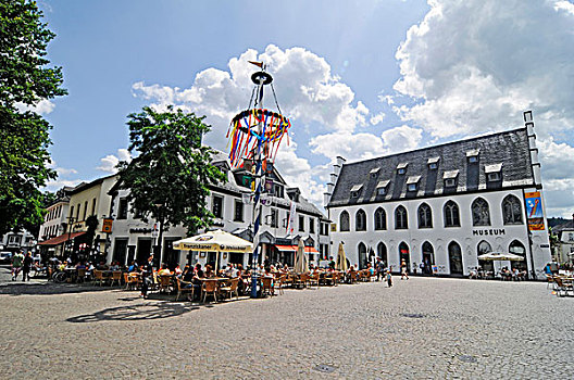 城镇广场,老市政厅,博物馆,地区性,藻厄兰,地区,北莱茵威斯特伐利亚,德国,欧洲