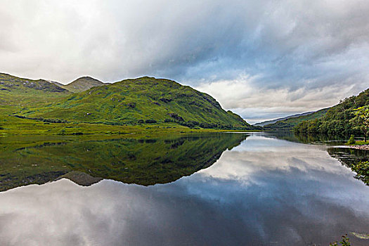 丘陵地貌,湖,苏格兰