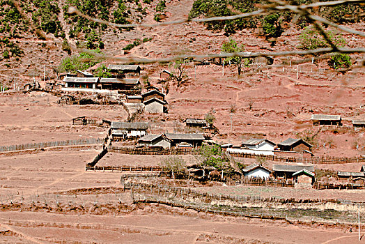 金沙江流域山寨景观