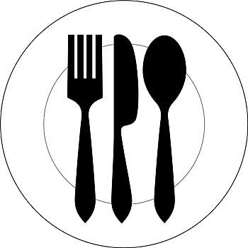 盘子,叉子,刀,勺子
