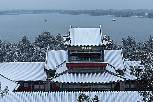 颐和园雪景