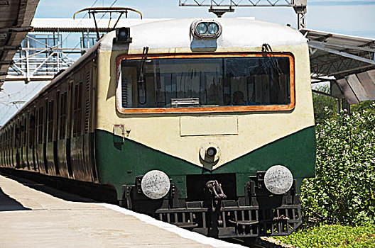 列车,火车站,泰米尔纳德邦,印度