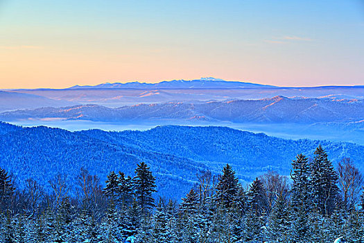 吉林省仙峰国家森林公园雪景