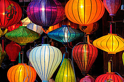 灯笼,会安,越南,东南亚