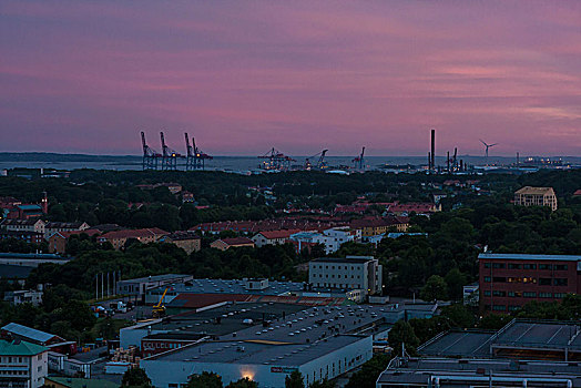 风景,哥德堡,港口