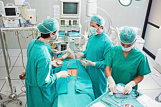 团队,外科,操作,病人,手术室