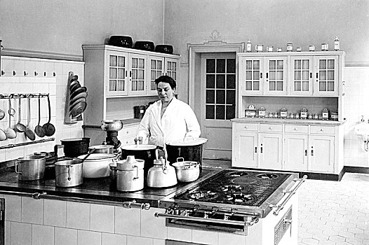 烹饪,大厨房,20世纪30年代,德国,欧洲