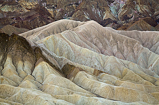 侵蚀,砂岩,脊,山岗,著名,扎布里斯基角,死亡谷国家公园,加利福尼亚