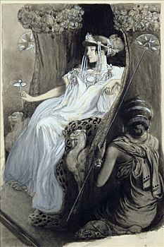 绘画,阿芙罗狄蒂,1896年,艺术家