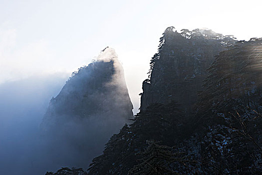 安徽,黄山,雪景