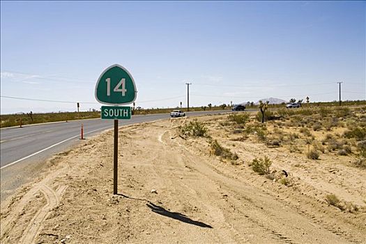 公路,连通,南,羚羊,高速公路,中部地区,小路,加利福尼亚,美国