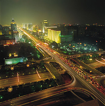 北京建国门夜景