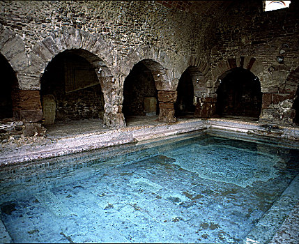 室内,罗马浴室