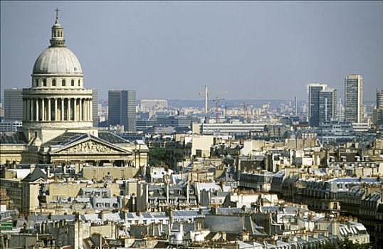 法国,巴黎,祠庙,全视图