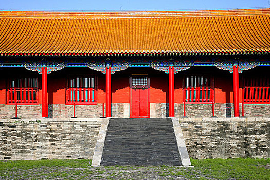 北京故宫太和门旁侧厢房