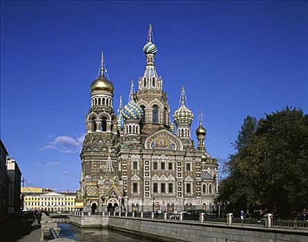教堂,耶稣,彼得斯堡,俄罗斯