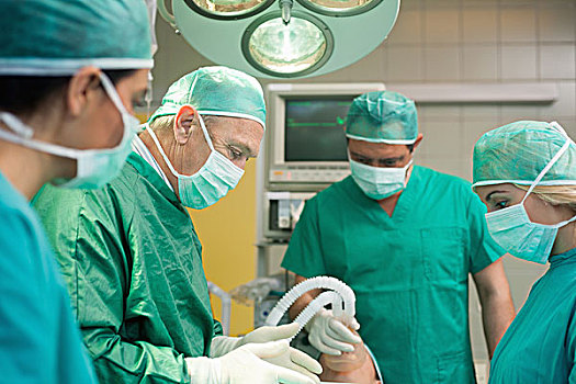 外科手术,团队,操作,外科,房间