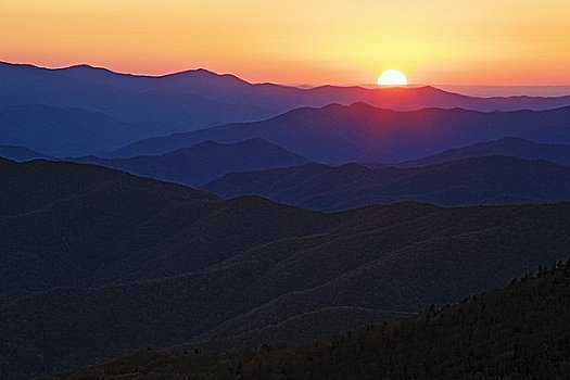 圆顶,大烟山国家公园,田纳西,美国