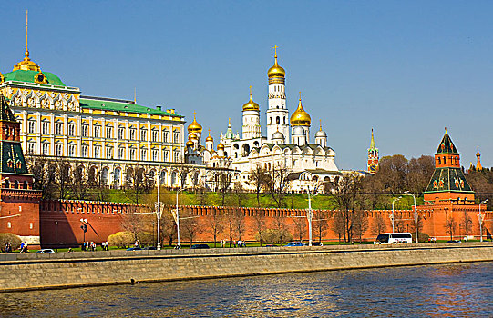 莫斯科,克里姆林宫,大,宫殿,大教堂,钟楼,俄罗斯,欧洲