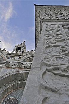 圣马可教堂,特写,威尼斯,意大利,欧洲
