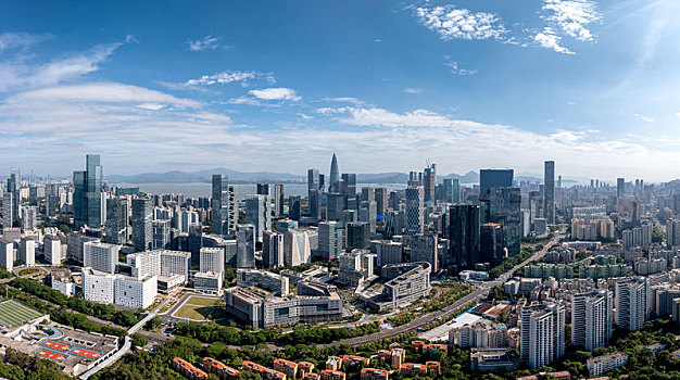 深圳南山粤海街道全景