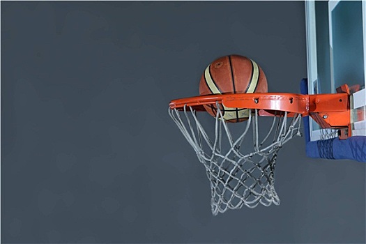 篮球,球,篮筐,灰色背景