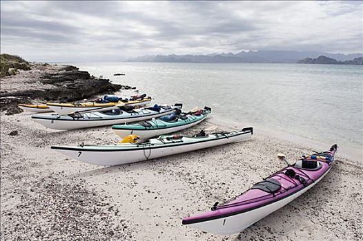 皮划艇,卡门,岛屿,洛雷托,北下加利福尼亚州,半岛,墨西哥