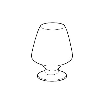 落地灯,象征,轮廓,风格,隔绝,白色背景,光亮