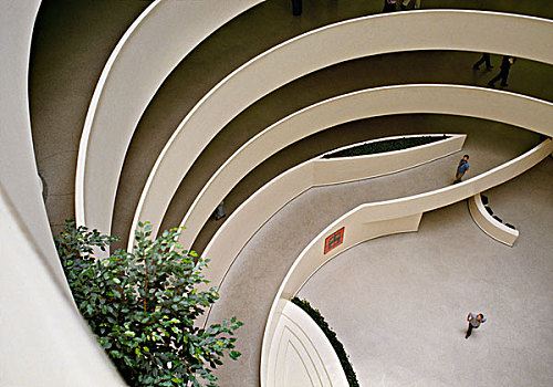 古根海姆博物馆,纽约,美国,螺旋,室内