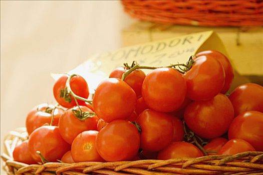 特写,西红柿,市场货摊,热那亚,利古里亚,意大利