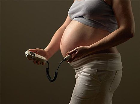 孕妇,检查,脉搏