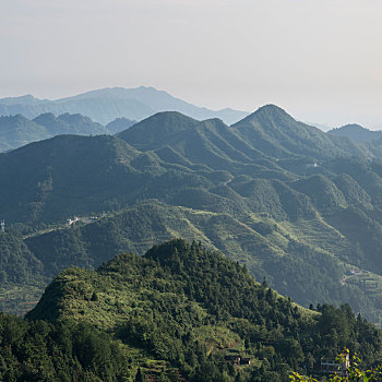 贵州习水的莽莽群山