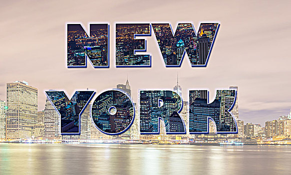 抽象拼贴画,纽约,照片