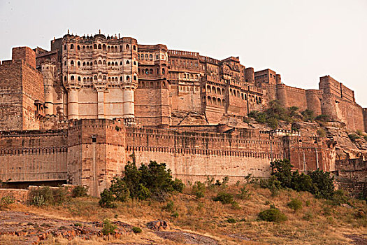 堡垒,拉贾斯坦邦,印度,亚洲