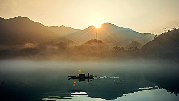 小东江日出