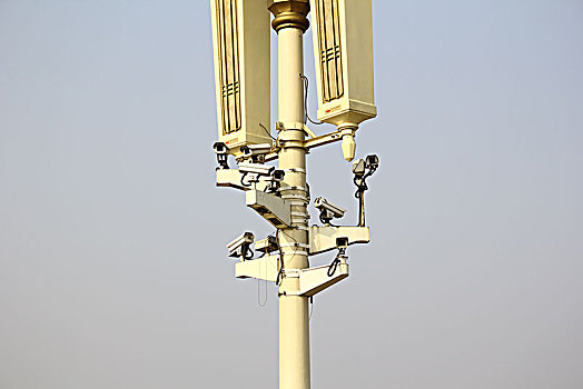 天安门广场上的监控摄像头