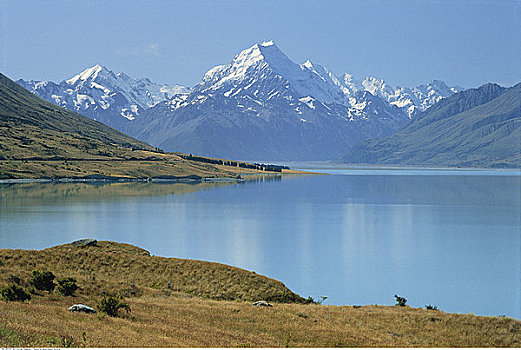 库克山,普卡基湖,新西兰