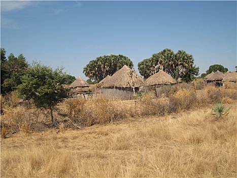非洲,村庄,风景