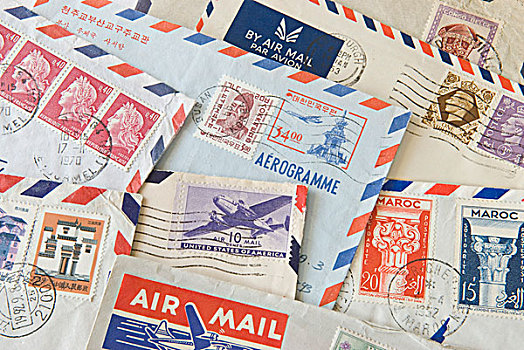 国际,空邮,信封