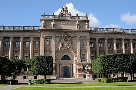 斯德哥尔摩,瑞典,政府,议会
