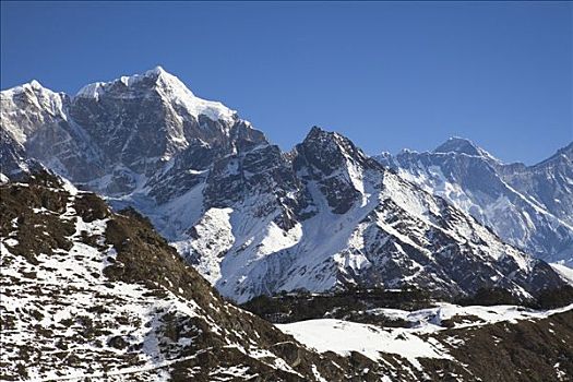 山峦,萨加玛塔国家公园,尼泊尔