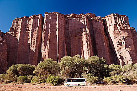 巴士,塔兰巴亚,国家公园,正面,岩石构造,拉里奥哈,阿根廷