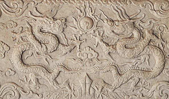 北京石刻艺术博物馆里的龙纹