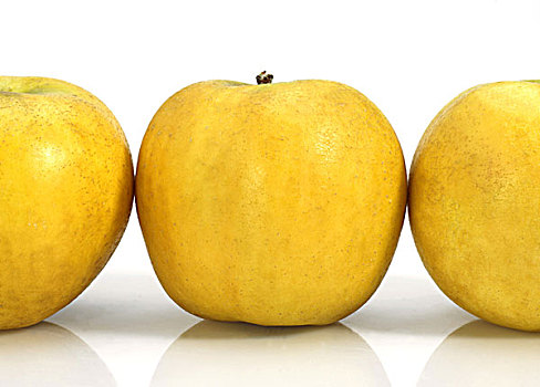 黄金,金色,苹果,白色背景