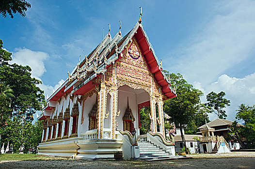 寺院,庙宇,苏梅岛,苏拉塔尼,省,泰国,亚洲